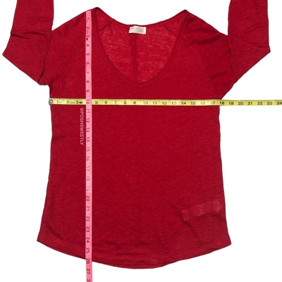 Zara 100% Linen V-Neck Top - Picture 9 of 10